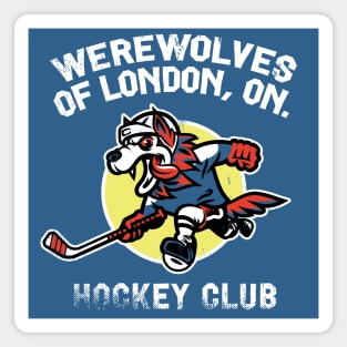 Werewolves of London, ON Hockey Club (white variation) Magnet